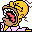 Homer screaming icon